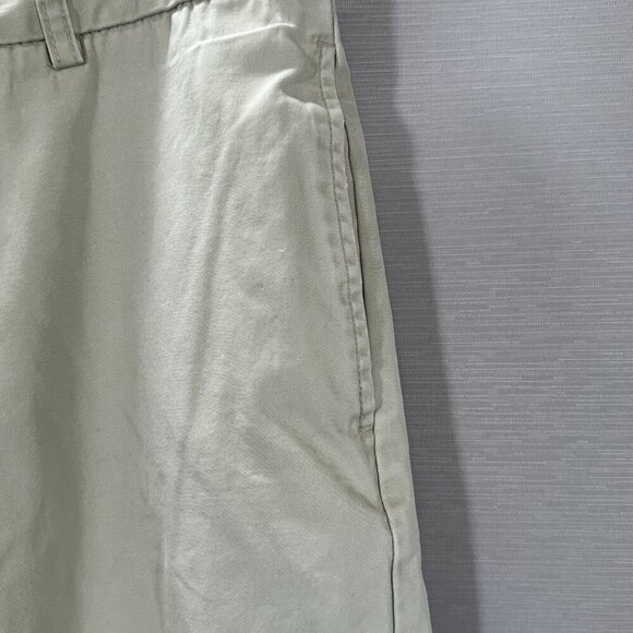 Banana Republic Pants Men 33 Gavin Chino Beige Cotton Flat Front Straight Leg - Picture 4 of 9